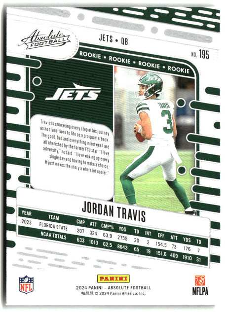 Jordan Travis 2024 Panini Absolute Retail #195