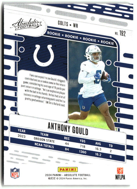 Anthony Gould 2024 Panini Absolute Retail #192