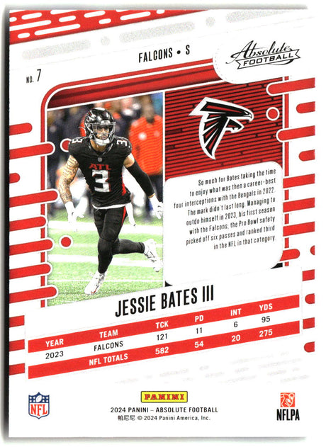 Jessie Bates III 2024 Panini Absolute Blue #7