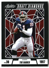 Tiki Barber 2024 Panini Absolute Draft Diamonds #DD-TBR