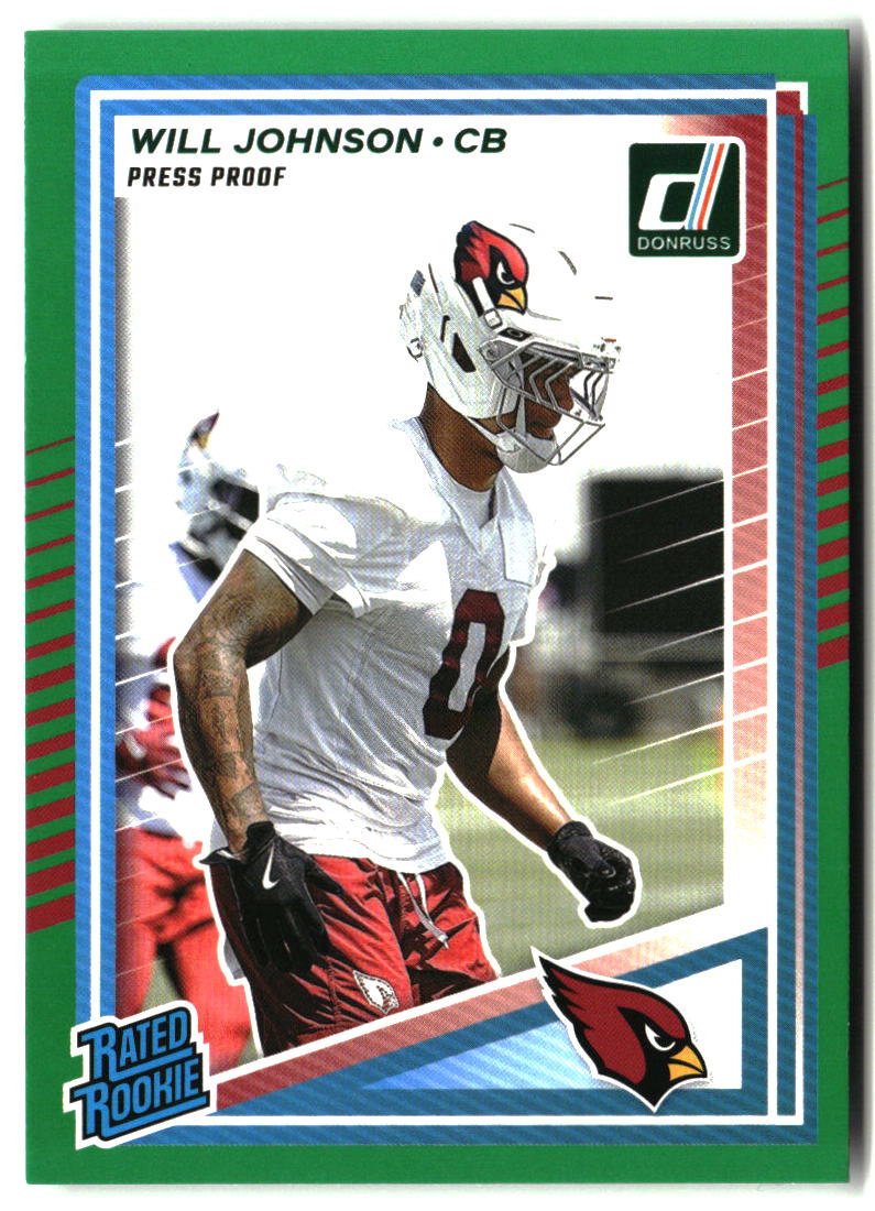 Will Johnson 2025 Donruss Press Proofs Green #396