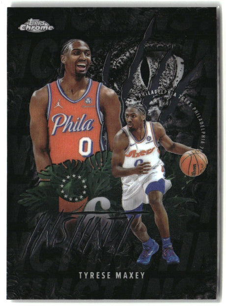 Tyrese Maxey 2025-26 Topps Chrome Instinct # INS-6