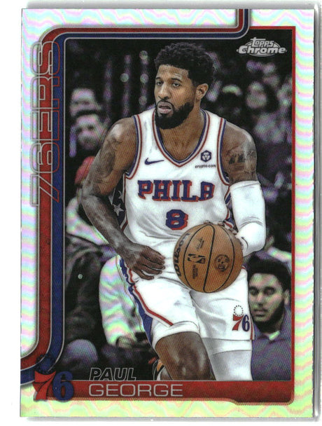 Paul George 2025-26 Topps Chrome Refractor #171