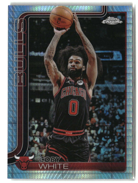 Coby White 2025-26 Topps Chrome Prism Refractor #80