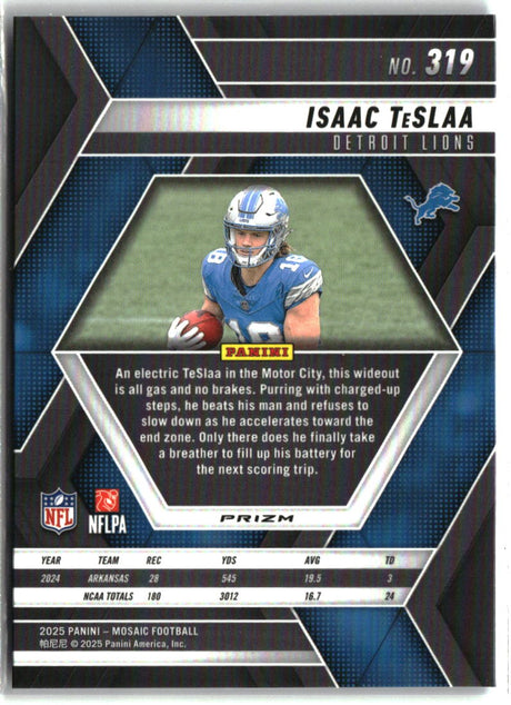 Isaac TeSlaa 2025 Panini Mosaic Mosaic Reactive Blue #319