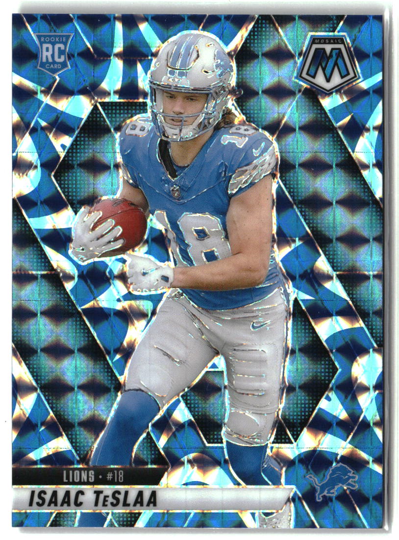 Isaac TeSlaa 2025 Panini Mosaic Mosaic Reactive Blue #319