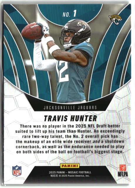 Travis Hunter 2025 Panini Mosaic - Elevate #1