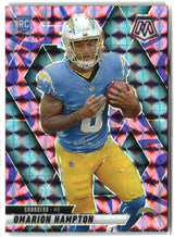 Omarion Hampton 2025 Panini Mosaic Mosaic Reactive Purple #335