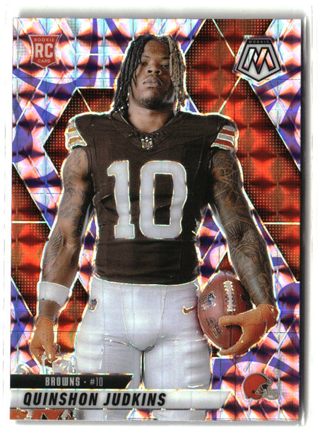 Quinshon Judkins 2025 Panini Mosaic Mosaic Reactive Purple #276