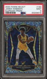 James Wiseman 2020-21 Panini Select Elephant Prizms #184 PSA 9