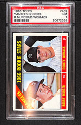 Yankees 1966 Rookie Stars (Murcer / Womack) RS, RC 1966 Topps #469 PSA 7