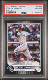 Julio Rodriguez 2022 Topps Update Black #US97 #/71 PSA 8