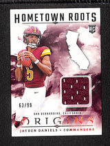 Jayden Daniels 2024 Panini Origins Hometown Roots #HRO-JDA #/99