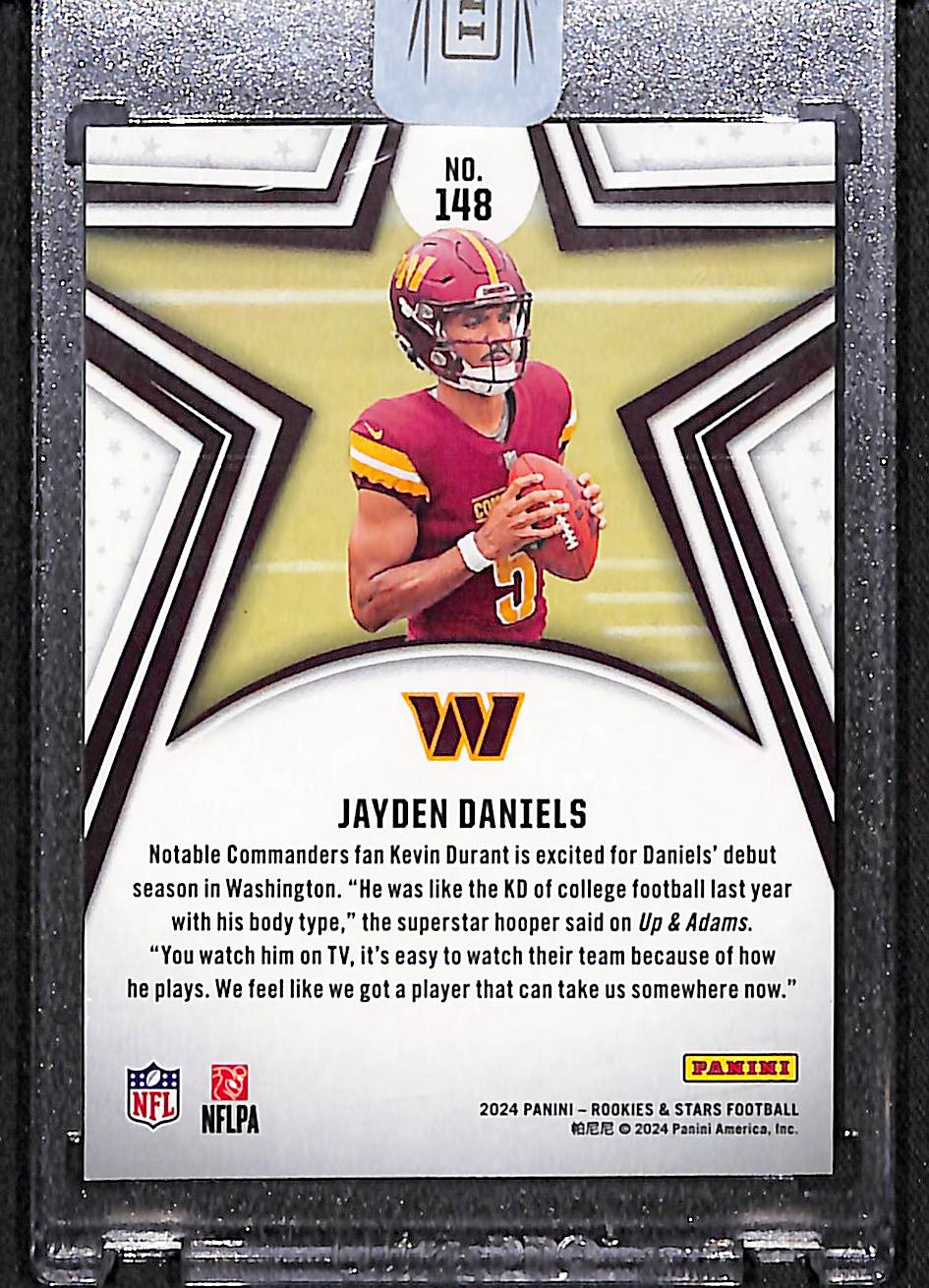 Jayden Daniels 2024 Panini Rookies & Stars Orange #148 #/249