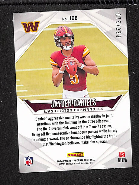 Jayden Daniels 2024 Panini Phoenix Red Fade #198 #/299