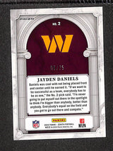 Jayden Daniels 2024 Panini Zenith Z Marquee Blue #2 #/25