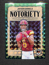 Jayden Daniels 2024 Panini Mosaic Notoriety Mosaic Green #19