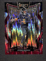 Jayden Daniels 2024 Panini Select Black & Red Prizm Shock #26