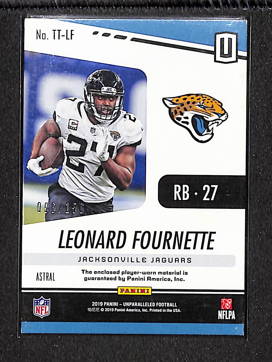 Leonard Fournette 2019 Panini Unparalleled Touchdown Threads Astral #TT-LF #/150