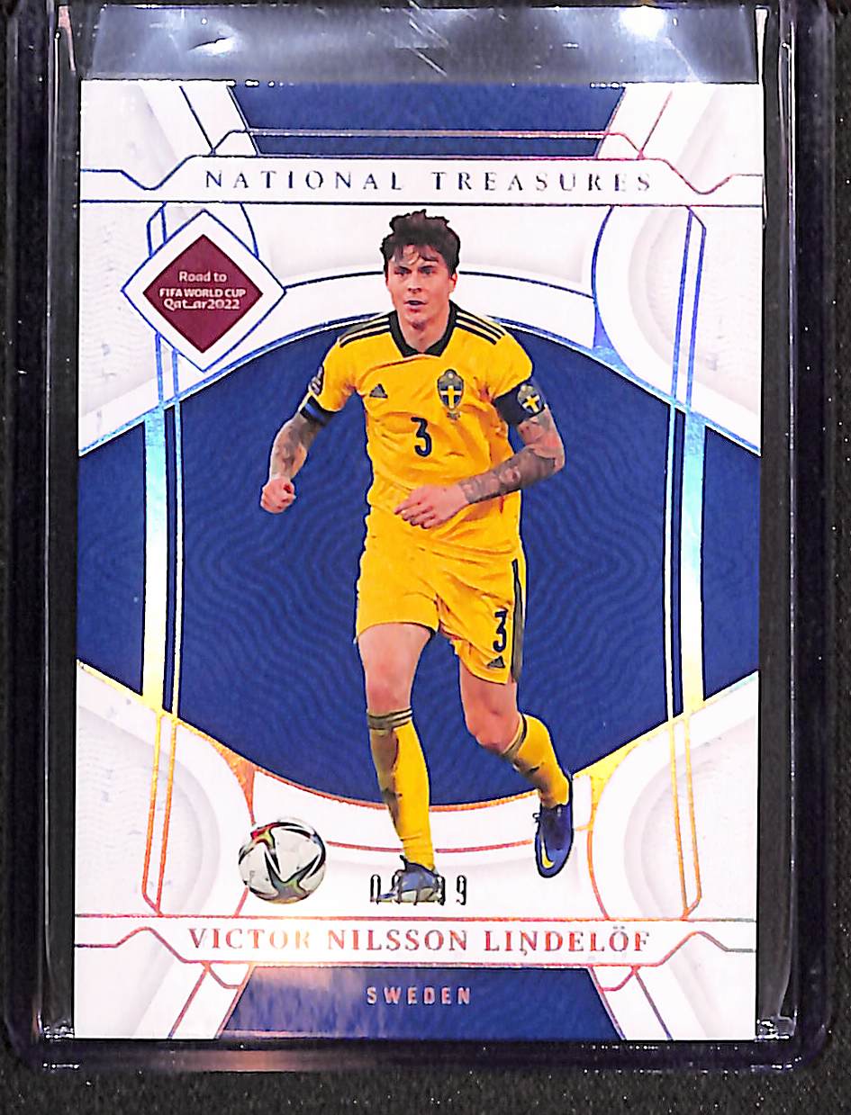 Victor Nilsson Lindelof 2022 National Treasures FIFA Road to World Cup #132 #/99