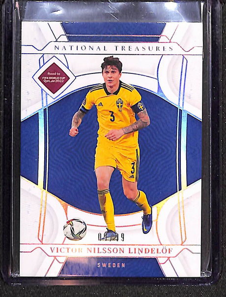 Victor Nilsson Lindelof 2022 National Treasures FIFA Road to World Cup #132 #/99