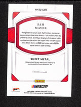 Sam Mayer 2023 Panini National Treasures Race Used Tires #RU-SMY #/99