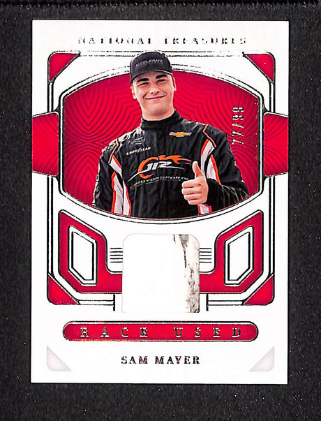 Sam Mayer 2023 Panini National Treasures Race Used Tires #RU-SMY #/99