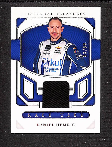Daniel Hemric 2023 Panini National Treasures Race Used Firesuits #RU-DHM #/99