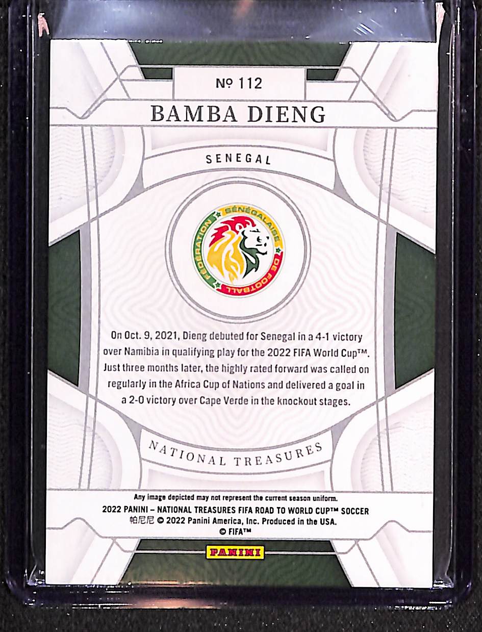 Bamba Dieng 2022 National Treasures FIFA Road to World Cup Sapphire #112 #/25
