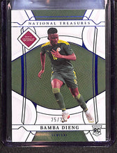 Load image into Gallery viewer, Bamba Dieng 2022 National Treasures FIFA Road to World Cup Sapphire #112 #/25
