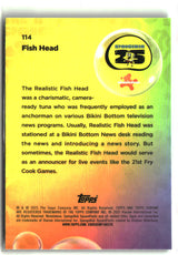 2025 Topps Chrome SpongeBob Fish Head Kelp Green #114