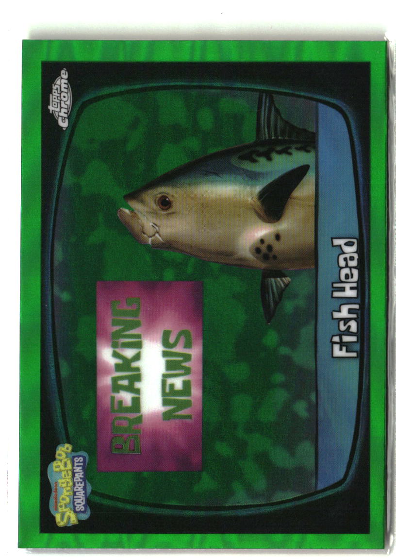 2025 Topps Chrome SpongeBob Fish Head Kelp Green #114