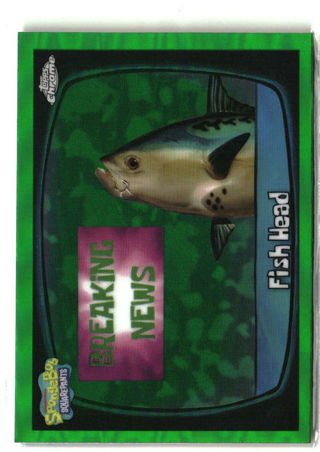 2025 Topps Chrome SpongeBob Fish Head Kelp Green #114