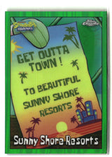 2025 Topps Chrome SpongeBob Sunny Shore Resorts Kelp Green #150