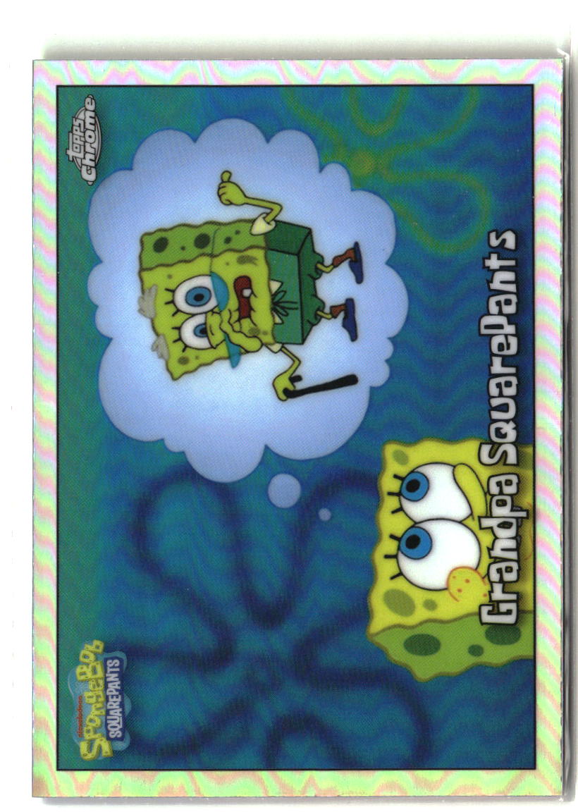 2025 Topps Chrome SpongeBob Grandpa SquarePants Refractor #37