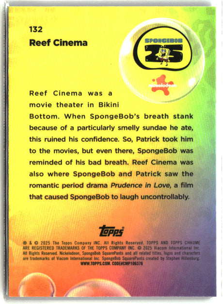 2025 Topps Chrome SpongeBob Reef Cinema #132