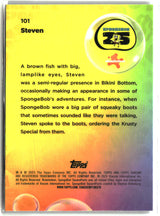 2025 Topps Chrome SpongeBob Steven #101