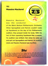 2025 Topps Chrome SpongeBob Maestro Mackerel #192