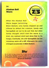2025 Topps Chrome SpongeBob Alaskan Bull Worm #34