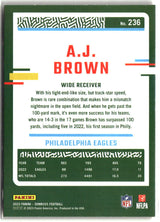 A.J. Brown 2023 Donruss Press Proof Red #236