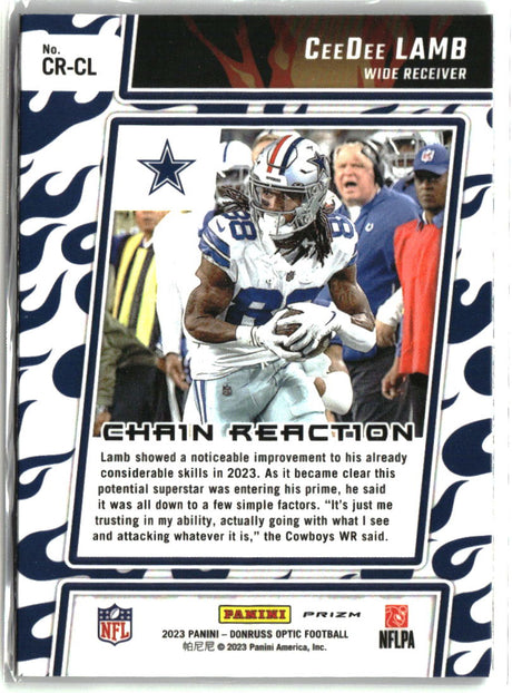 CeeDee Lamb 2023 Donruss Optic Chain Reaction #CR-CL