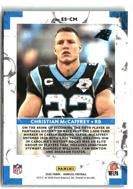 Christian McCaffrey 2020 Donruss Elite Series #ES-CM