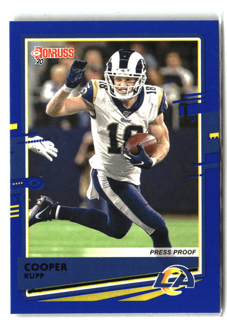 Cooper Kupp 2020 Donruss Press Proof Blue White jersey #145b