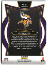 Ivan Pace Jr. 2024 Panini Select Black & Orange Prizm Shock #62