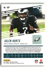 Jalen Hurts 2021 Panini Prestige Xtra Points Dots #109