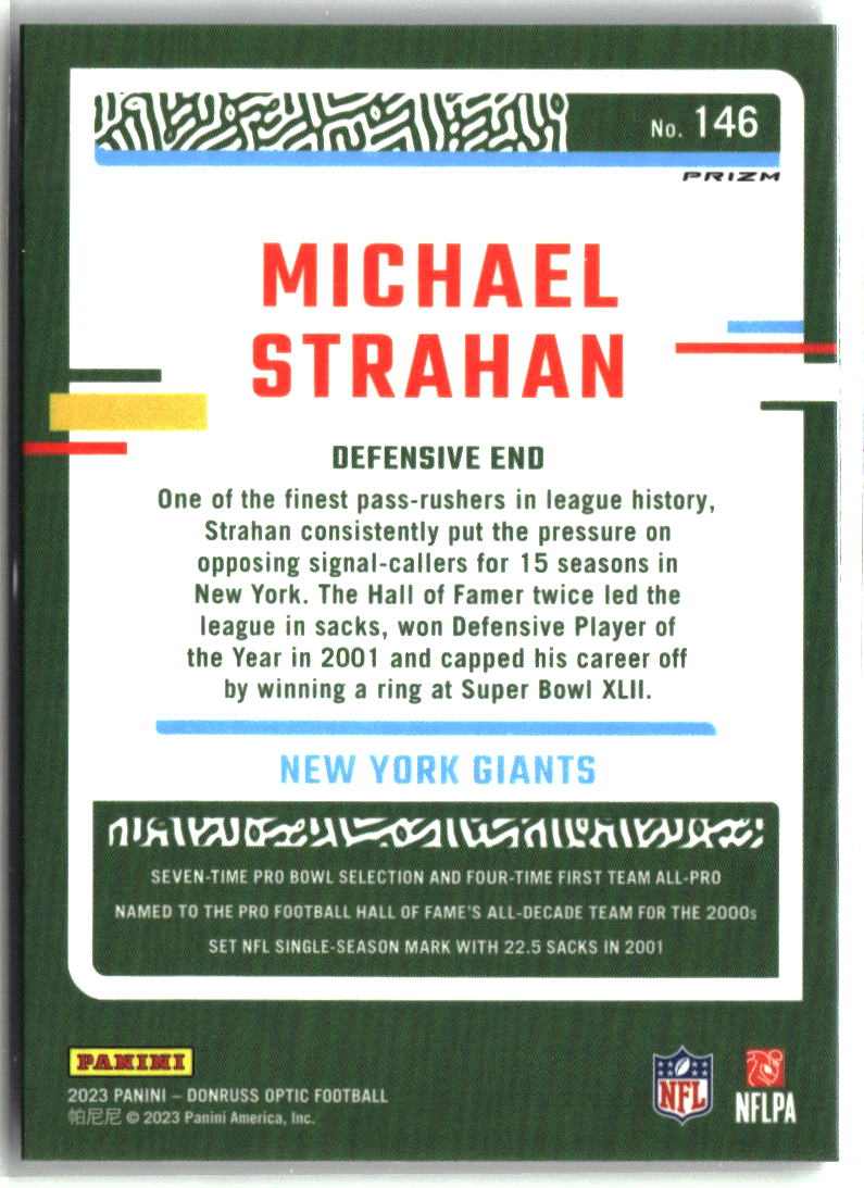 Michael Strahan 2023 Donruss Optic Holo #146