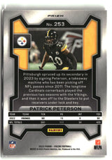 Patrick Peterson 2023 Panini Prizm Orange Ice #253