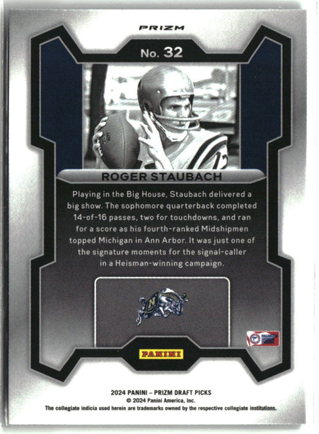 Roger Staubach 2024 Panini Prizm Draft Picks Green #32