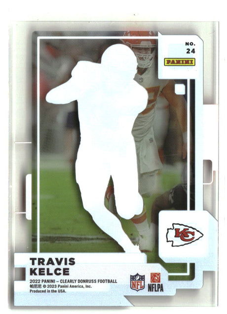 Travis Kelce 2022 Clearly Donruss #24