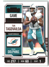 Tua Tagovailoa 2023 Panini Contenders Game Ticket Red #64